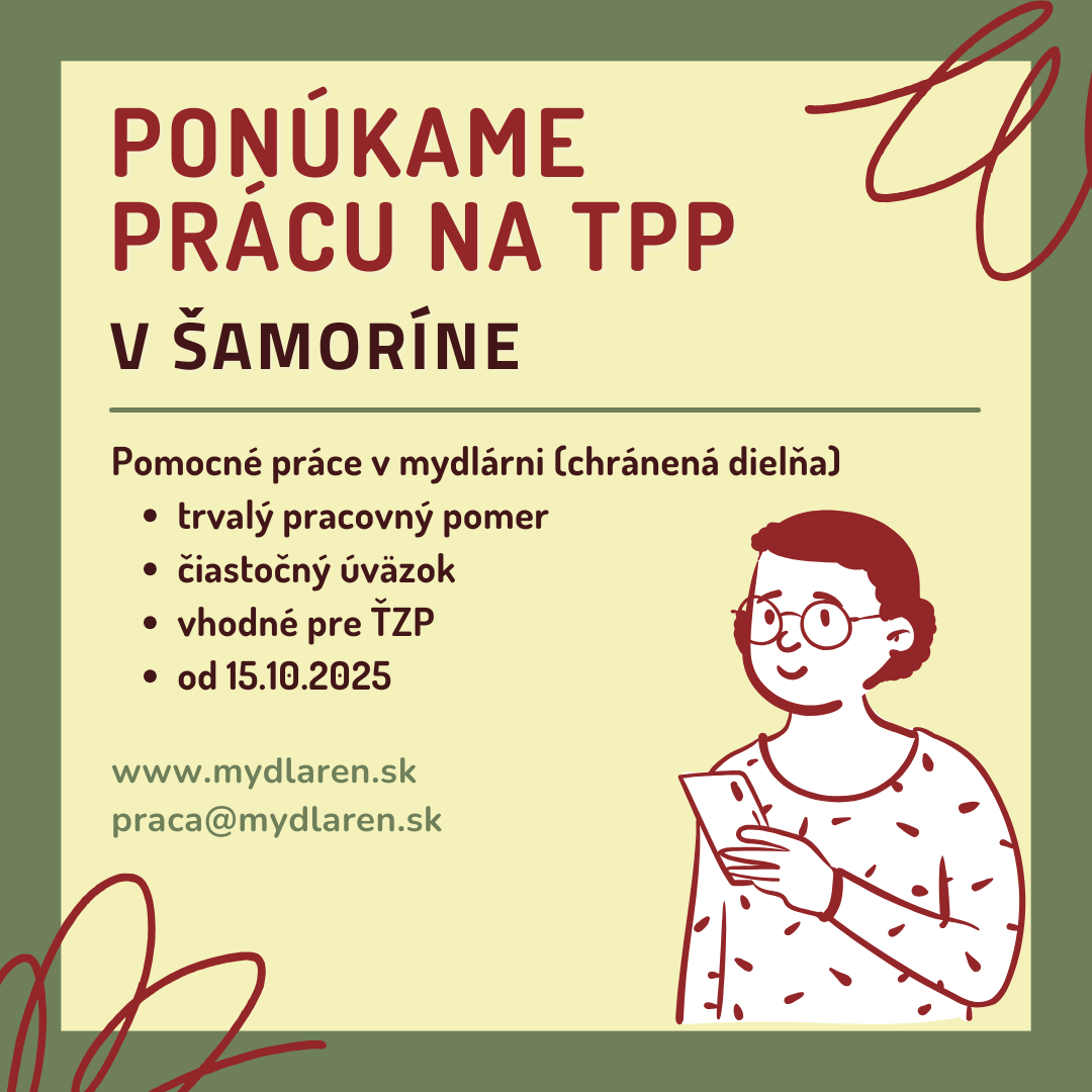 Pomocné práce vo výrobe na čiastočný TPP